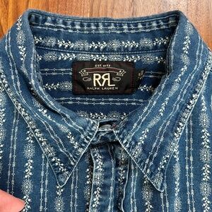 Ralph Lauren RRL Western Shirt Mens Size L